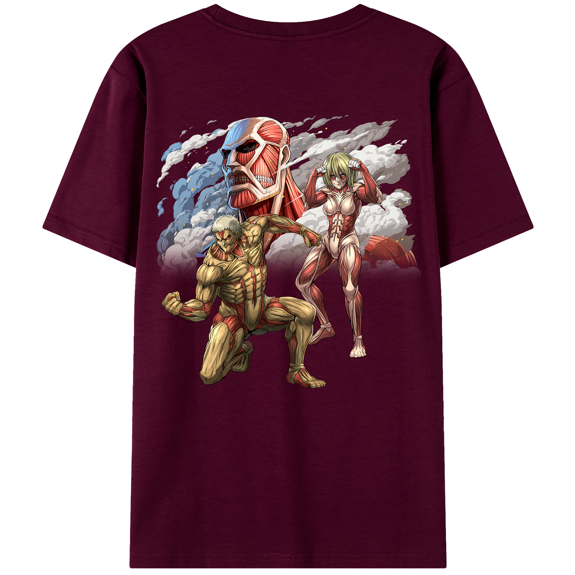 （画像用） 進撃の巨人 Attack on Titan レディース半袖Tシャツ(バックプリント)